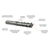 Picture 2/2 -2mm l5 L54 D6 Z4 HPC roughing endmill - Hansong - 4EXT-020-C010-050-654-HSA