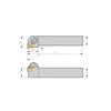 Picture 2/2 -20x20mm left hand CN..1204.. inserted external turning tool - DCLNL2020K12 - Torkoal