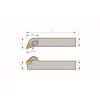 Picture 2/2 -20x20mm left hand DN..1104.. inserted external turning tool - DDQNL2020K11 - Torkoal