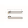 Picture 2/2 -20x20mm right hand SN..1204.. inserted turning tool - DSBNR2020K12 - Torkoal