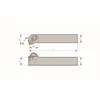 Picture 2/2 -20x20mm right hand SN..1204.. inserted turning tool - DSKNR2020K12 - Torkoal