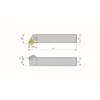 Picture 2/2 -20x20mm right hand TN..1604.. inserted turning tool - MTJNR2020K16 - Torkoal