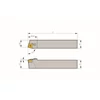 Picture 2/2 -20x20mm left hand SN..1204.. inserted external turning tool - PSBNL2020K12 - Torkoal