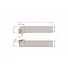 Picture 2/2 -16x16mm right hand TN..1604.. inserted turning tool - PTGNR1616H16 - Torkoal