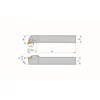 Picture 2/2 -20x20mm right hande TN..1604.. inserted turning tool - WTQNR2020K16 - Torkoal