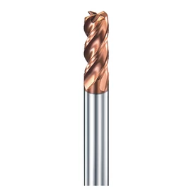 10mm R0.5 L100 4 élű tórusz keményfém maró 50HRC-ig - Bartools - BR55-4ER-1005L