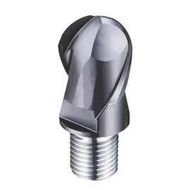 d10,0mm gömbvégű 2 élű  keményfém marófej 55HRC-ig - DHF - X-BTB1002