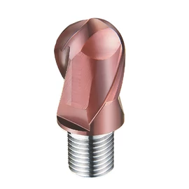 d10,0mm gömbvégű 2 élű  keményfém marófej 62HRC-ig - DHF - X-UB1002