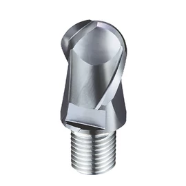 d10,0mm gömbvégű 2 élű  keményfém marófej 65HRC-ig - DHF - X-UBT1002
