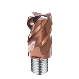 d8,0mm sarkos 4 élű  keményfém marófej 60HRC-ig - DHF - X-UPS0804