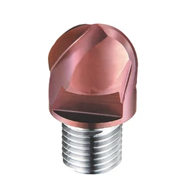 d10,0mm gömbvégű 2 élű  keményfém marófej 62HRC-ig - DHF - Xs-UB1002
