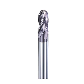 8mm gömbvégű 4 élű keményfém maró 50HRC-ig - DHF - DB0804