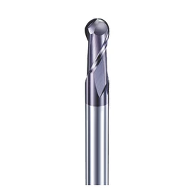 8mm gömbvégű 2 élű L100 keményfém maró 45HRC-ig - DHF - DIB0802