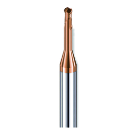 1,5mm gömbvégű 2 élű keményfém mikro maró 60HRC-ig - DHF - LNB1516