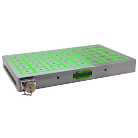 810x460x66mm elektro permanens mágnesasztal 60db négyzet pólussal - FXL 508/50 - Flaig
