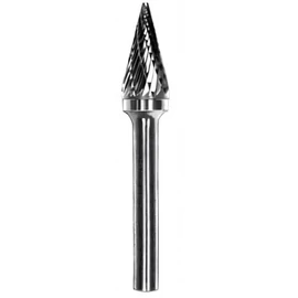 Kúpos hegyes orrú turbómaró keresztfogazással - d10x20x60x6mm - Bartools - MX1020M06