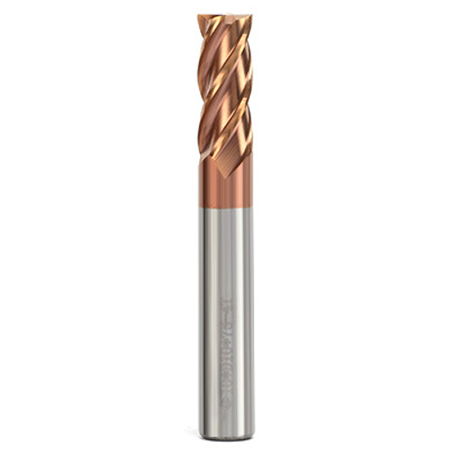 4mm L50 4 élű sarkos keményfém maró 50HRC-ig - Bartools - BR55-4E-040