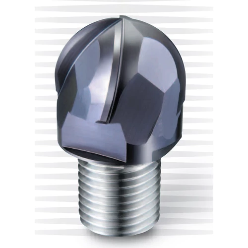 d25,0mm gömbvégű 4 élű  keményfém marófej 65HRC-ig - DHF - X-UBY2504