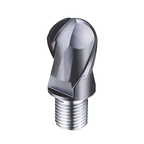 d10,0mm gömbvégű 2 élű  keményfém marófej 55HRC-ig - DHF - X-BTB1002