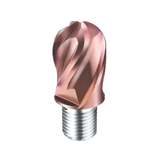 d8,0mm gömbvégű 4 élű  keményfém marófej 62HRC-ig - DHF - X-UB0804