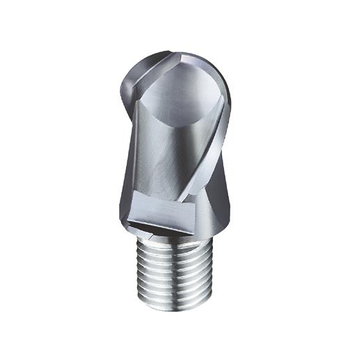 d20,0mm gömbvégű 2 élű  keményfém marófej 65HRC-ig - DHF - X-UBT2002