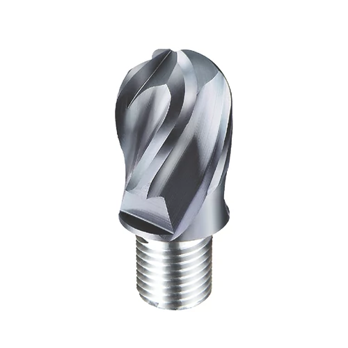 d8,0mm gömbvégű 4 élű  keményfém marófej 65HRC-ig - DHF - X-UBT0804