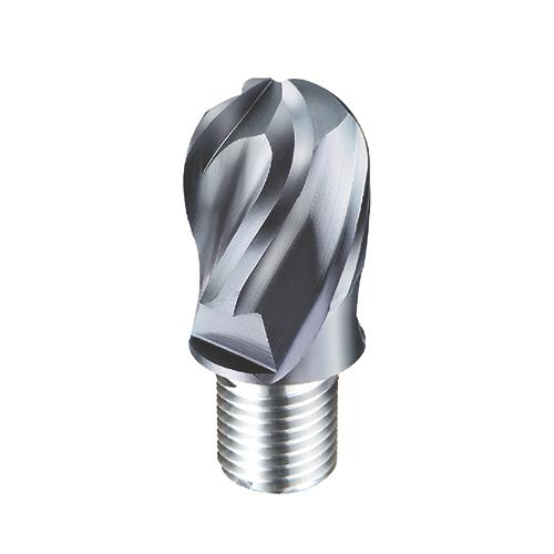 d8,0mm gömbvégű 4 élű  keményfém marófej 65HRC-ig - DHF - X-UBT0804