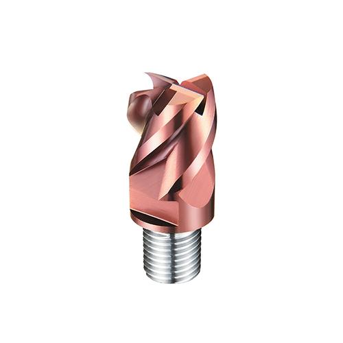 d25,0mm sarkos 4 élű  keményfém marófej 60HRC-ig - DHF - X-UET2504