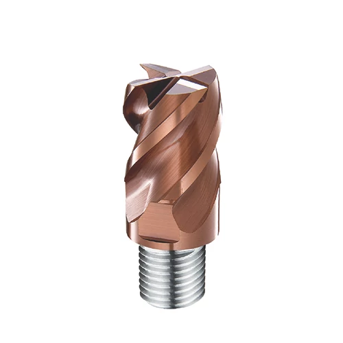 d10,0mm sarkos 4 élű  keményfém marófej 60HRC-ig - DHF - X-UPS1004