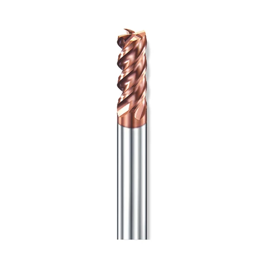 8mm sarkos 4 élű L60mm keményfém univerzális acél és inox maró 45HRC-ig - DHF - ETH0804