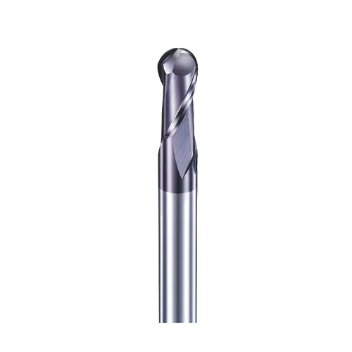 2mm gömbvégű 2 élű L100 keményfém maró 45HRC-ig - DHF - DIB0202