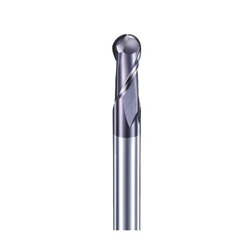4mm gömbvégű 2 élű L75 keményfém maró 45HRC-ig - DHF - DHB0402