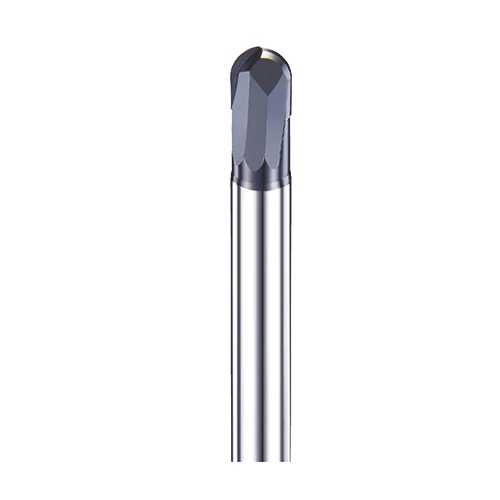 4mm gömbvégű 2 élű L75mm aláköszörült szárú HSC maró 65HRC-ig - DHF - UOB0402L