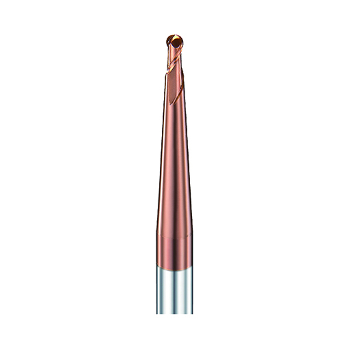 4mm gömbvégű 2 élű kúposszárú 0,5°-os L100mm maró 55HRC-ig - DHF - UPB0405