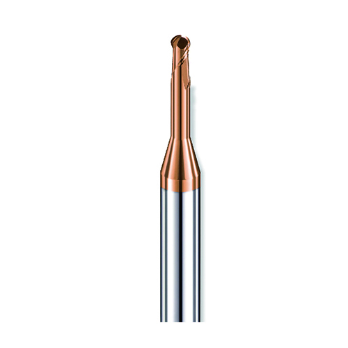 1,5mm gömbvégű 2 élű keményfém mikro maró 60HRC-ig - DHF - LNB1508