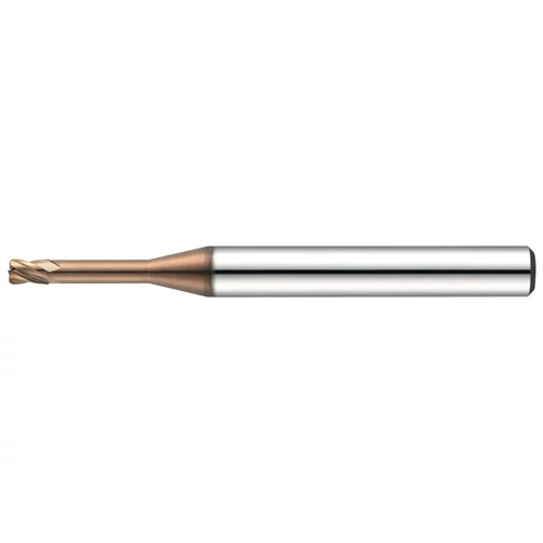 10mm l25 L70 D10 tórusz aláköszörült szárú maró 55HRC-ig - Hansong - 4HRE-100-250-A70