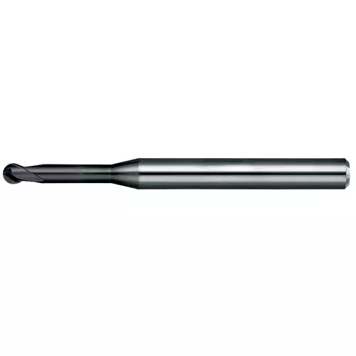 0,4mm l2,0 aláköszörült szárú gömbvégű keményfém maró 62HRC-ig - NS Tool Japan MRB230 - 08-00520-00202